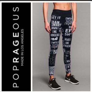 Peloton Instructor Quote Leggings - L